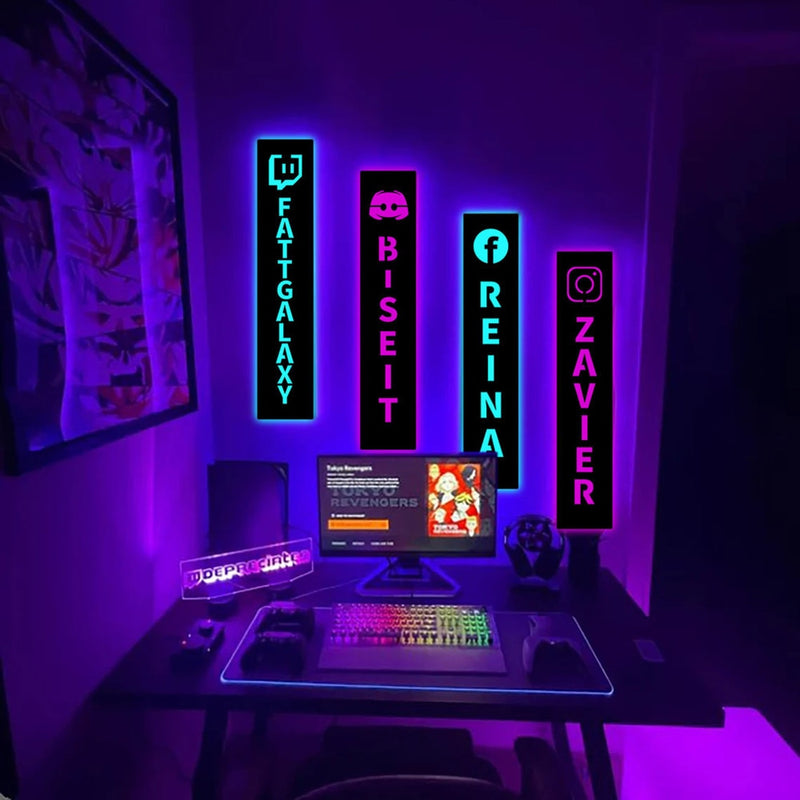 Personalized Gamer Tag Night Light