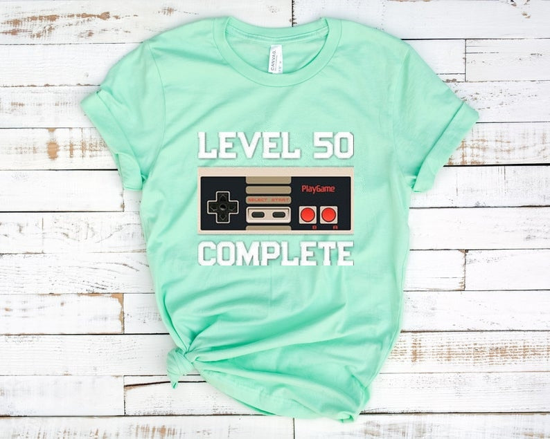 50th Level Complete Achievement Unlocked T-Shirt