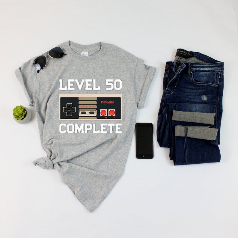 50th Level Complete Achievement Unlocked T-Shirt