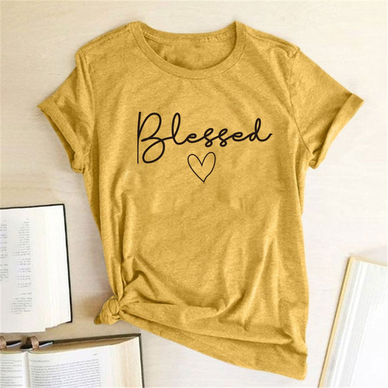 Blessed Heart Printing T Shirts