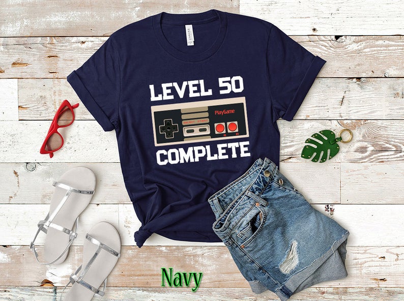 50th Level Complete Achievement Unlocked T-Shirt