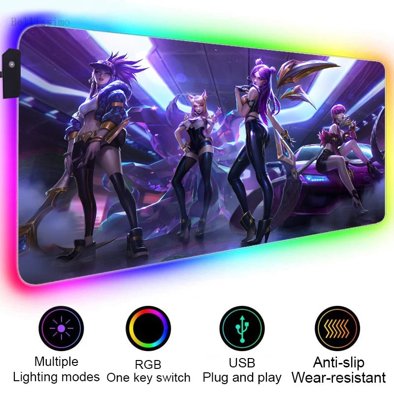 League of legend RGB Gaming Mouse Pads