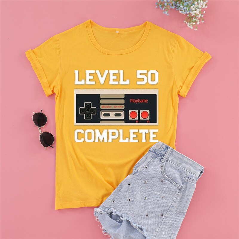 50th Level Complete Achievement Unlocked T-Shirt