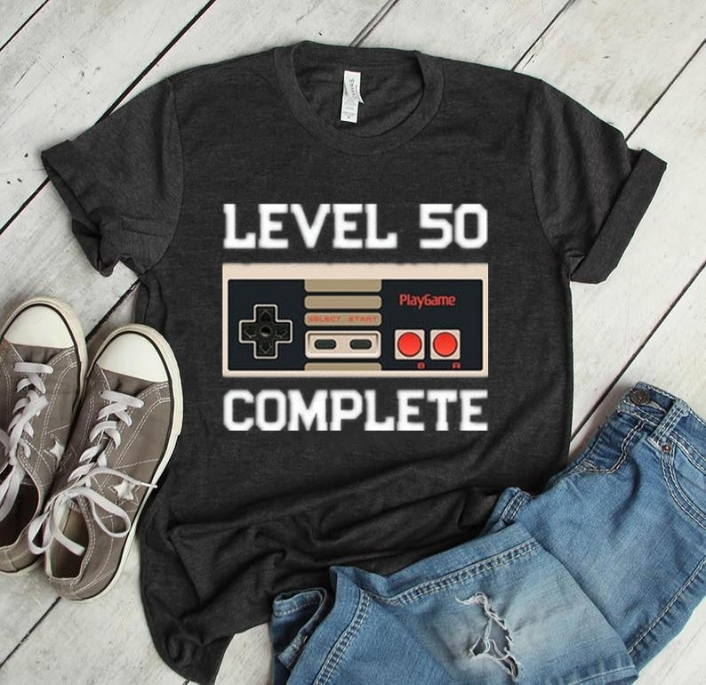 50th Level Complete Achievement Unlocked T-Shirt