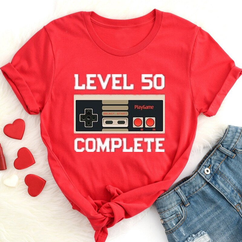 50th Level Complete Achievement Unlocked T-Shirt