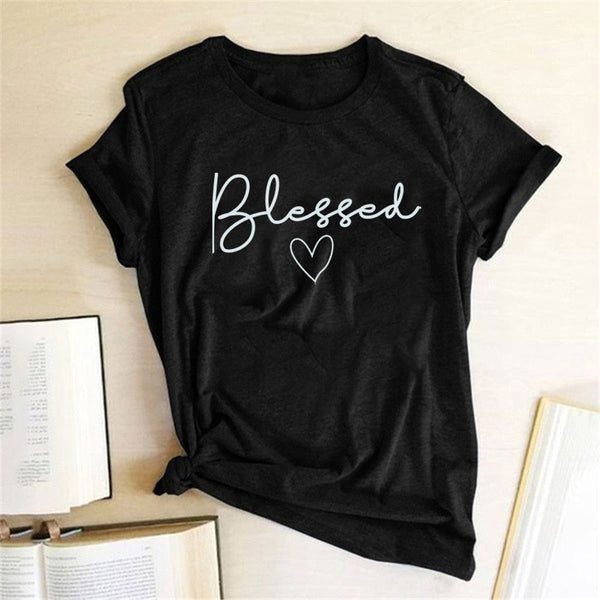 Blessed Heart Printing T Shirts