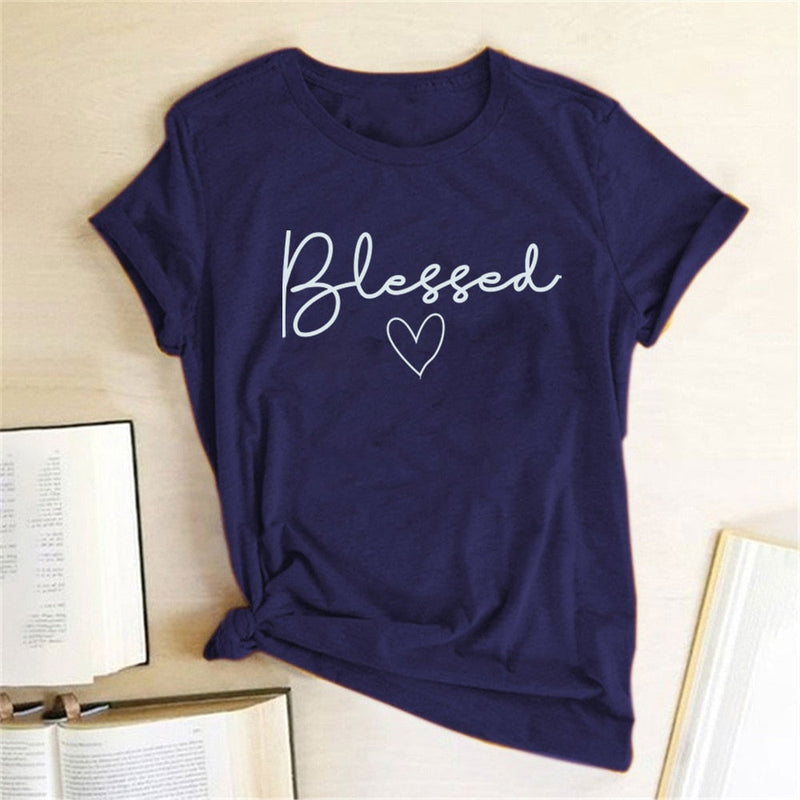 Blessed Heart Printing T Shirts