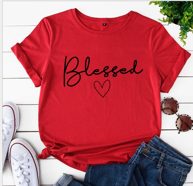 Blessed Heart Printing T Shirts