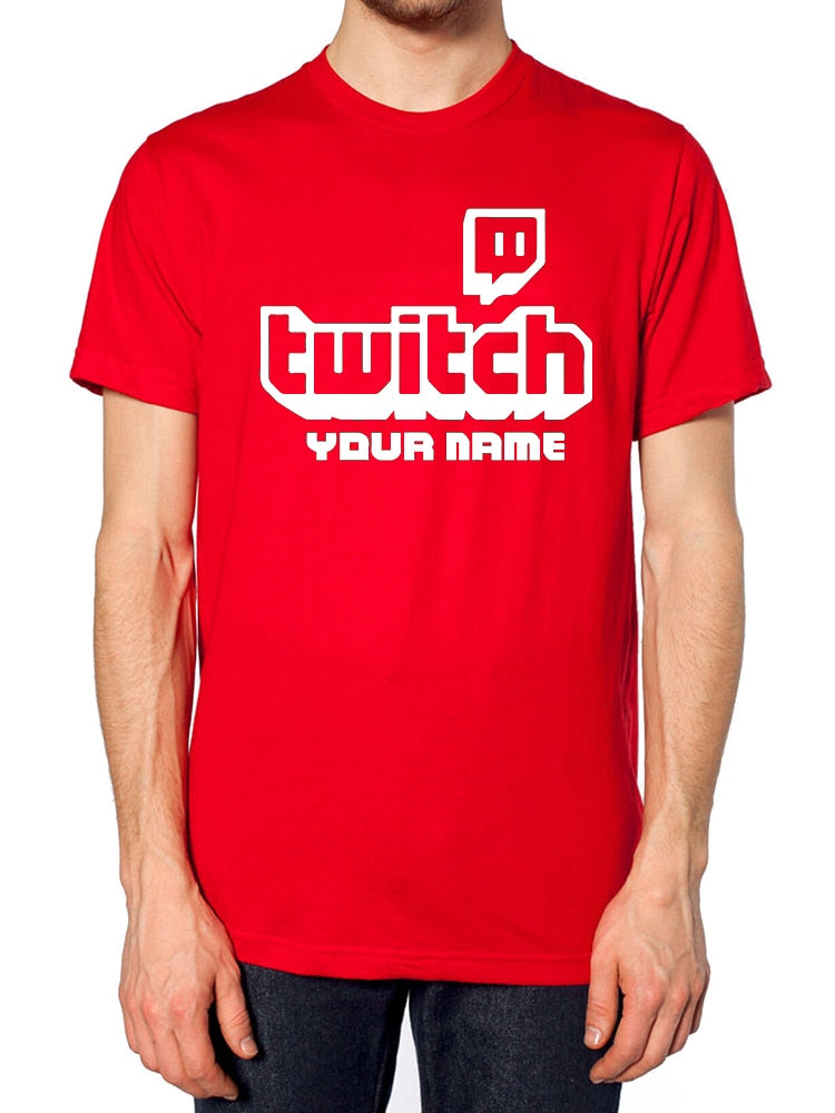 Personalised Twitch TV Gaming T-Shirt by KV