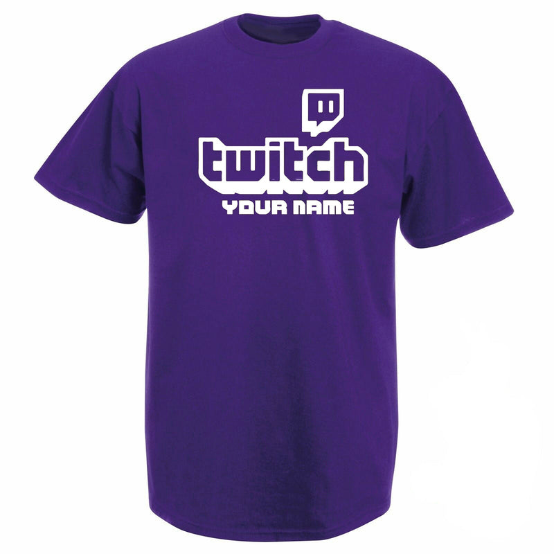 Personalised Twitch TV Gaming T-Shirt by KV