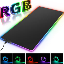 RGB LED Light Gaming Mouse Pad