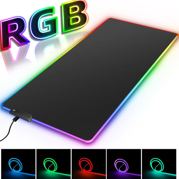 RGB LED Light Gaming Mouse Pad