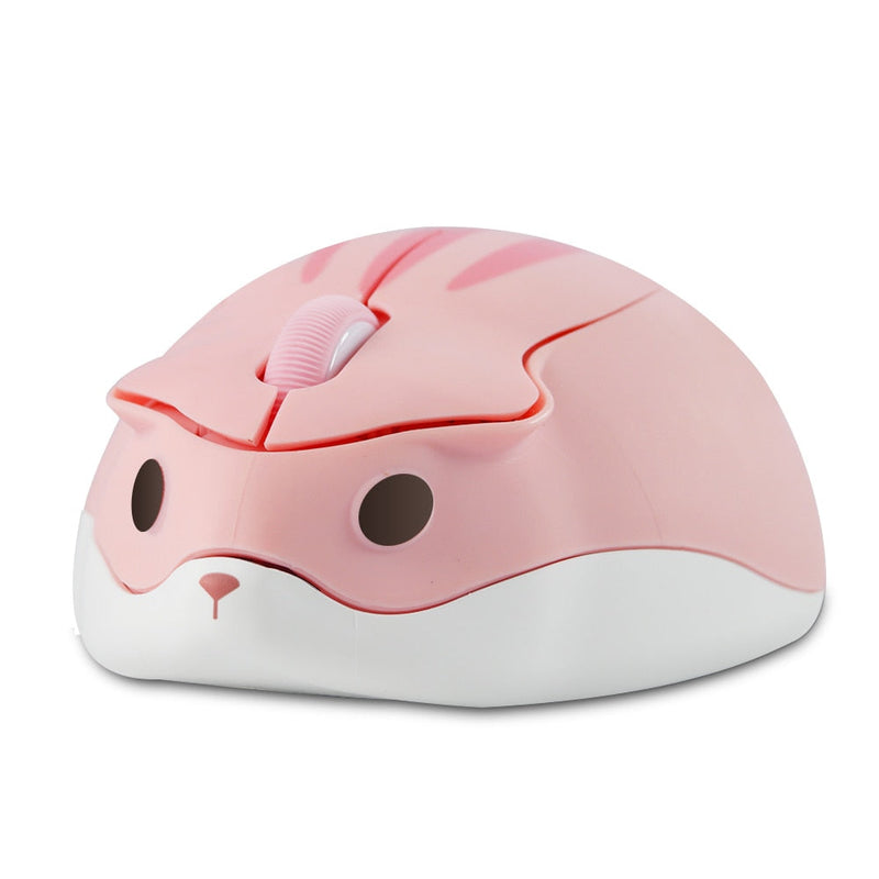 Wireless Optical Cute Hamster Cartoon Design Mouse