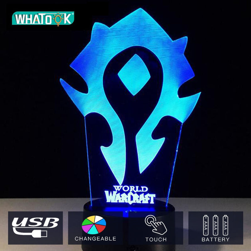 World of Warcraft 3D Illusion Night Light