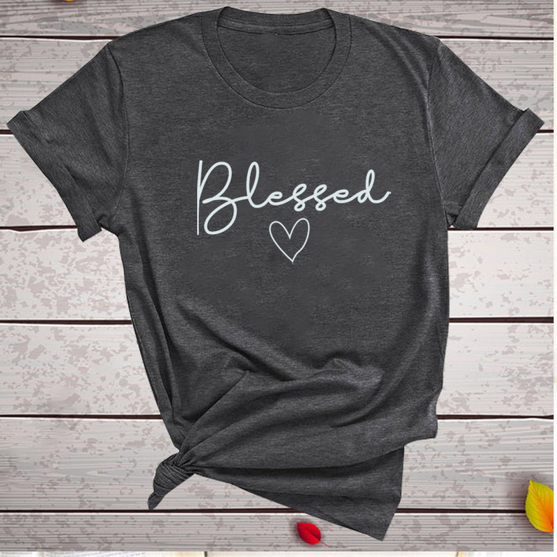 Blessed Heart Printing T Shirts