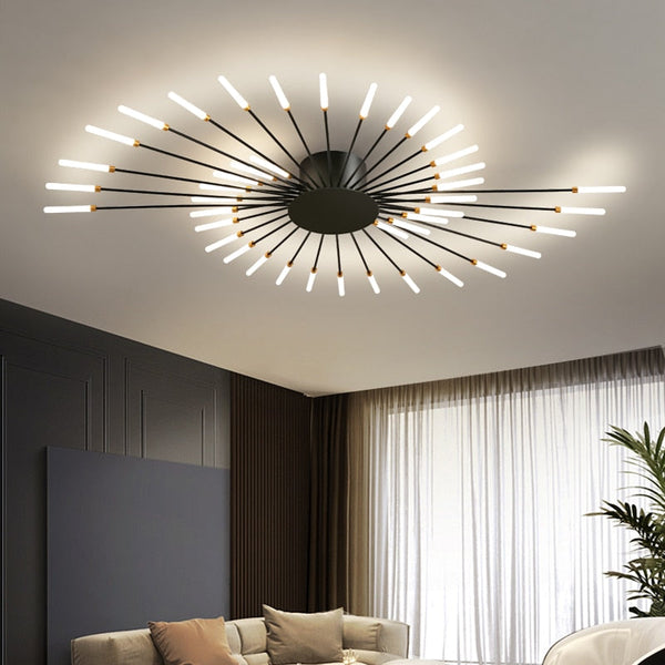 Gaming Room Luxury Gold Or Black Modern Creative Hanging Lights