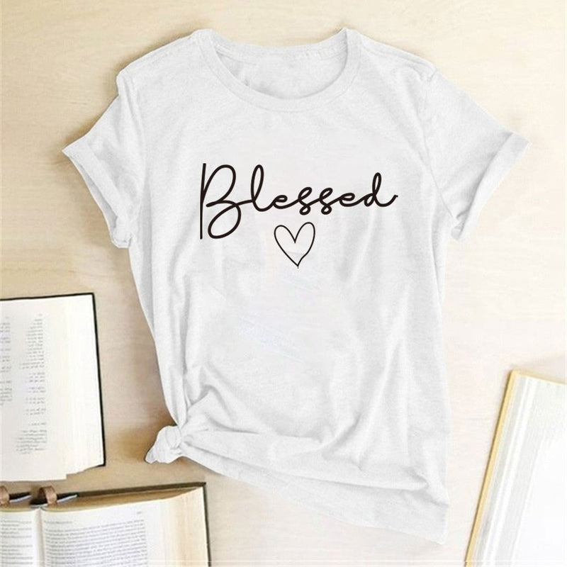 Blessed Heart Printing T Shirts