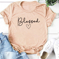 Blessed Heart Printing T Shirts