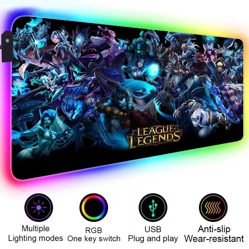 League of legend RGB Gaming Mouse Pads