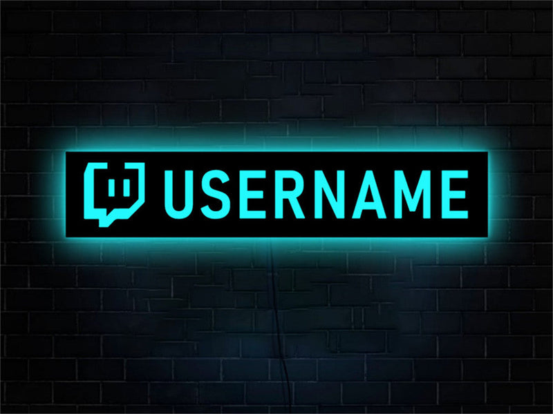 Personalized Gamer Tag LED Wall Lamp