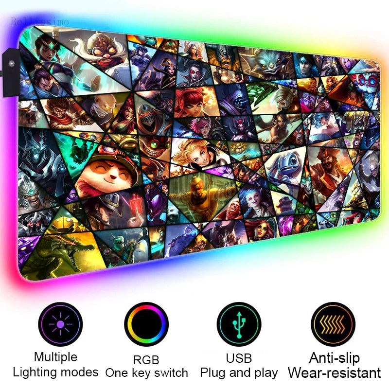 League of legend RGB Gaming Mouse Pads