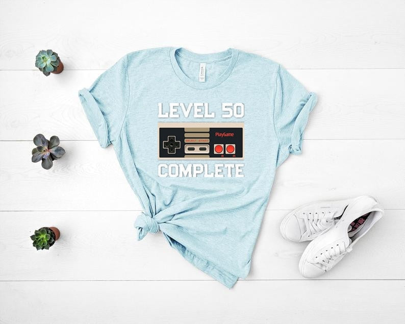 50th Level Complete Achievement Unlocked T-Shirt