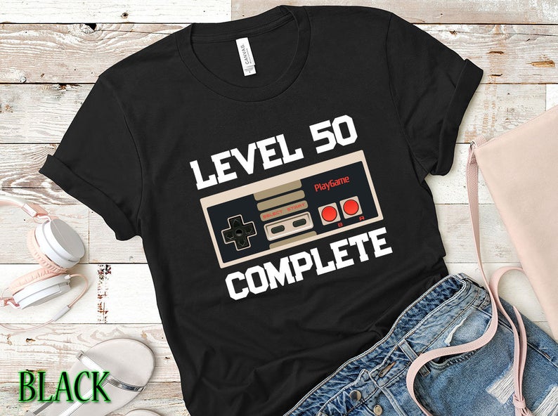 50th Level Complete Achievement Unlocked T-Shirt