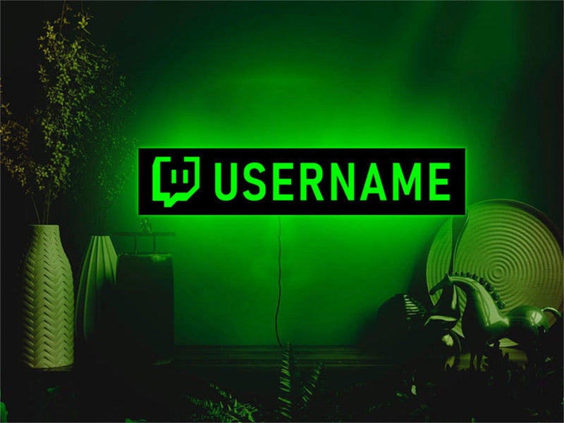 Personalized Gamer Tag LED Wall Lamp