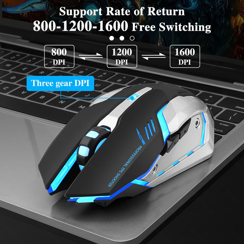 Gaming Mouse Rechargeable Wireless Bluetooth Mouse