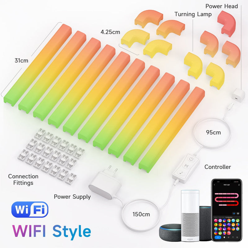 Smart WiFi APP Control LED Wall Lamp