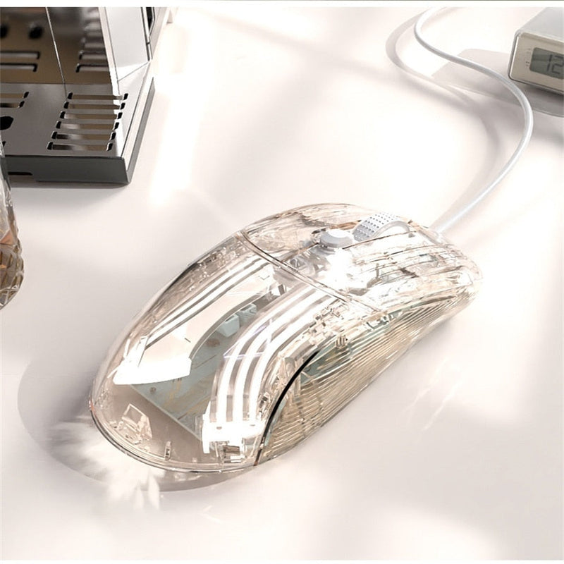 Crystal Transparent Gaming Mouse