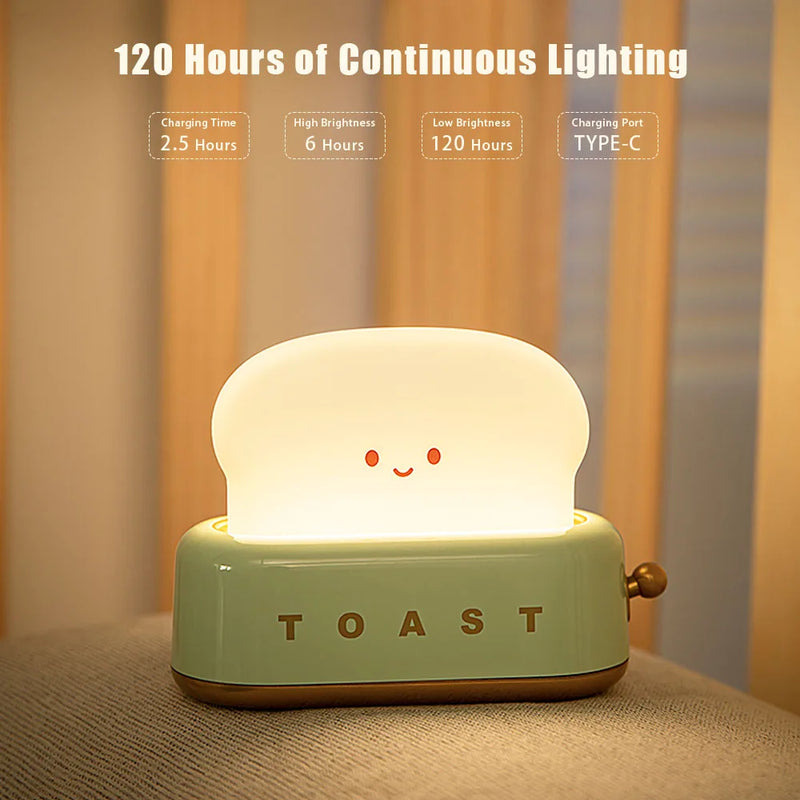 Toast Cartoon LED Cute Night Light