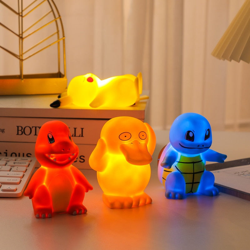 4Pcs/Set Pokemon Kawaii Pikachu Night Light