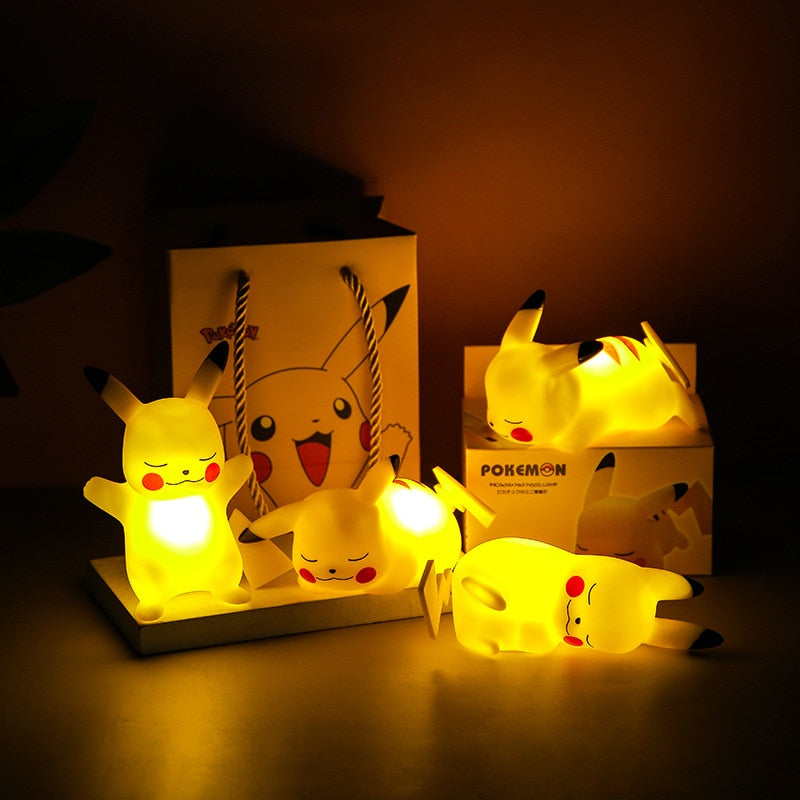 4Pcs/Set Pokemon Kawaii Pikachu Night Light