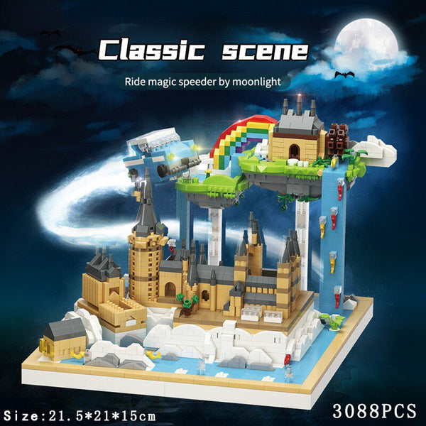 School Magic Castle Book Building Model Blocks