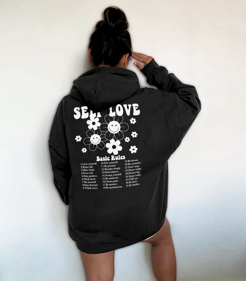 Self Love BASIC RULES Hoodie