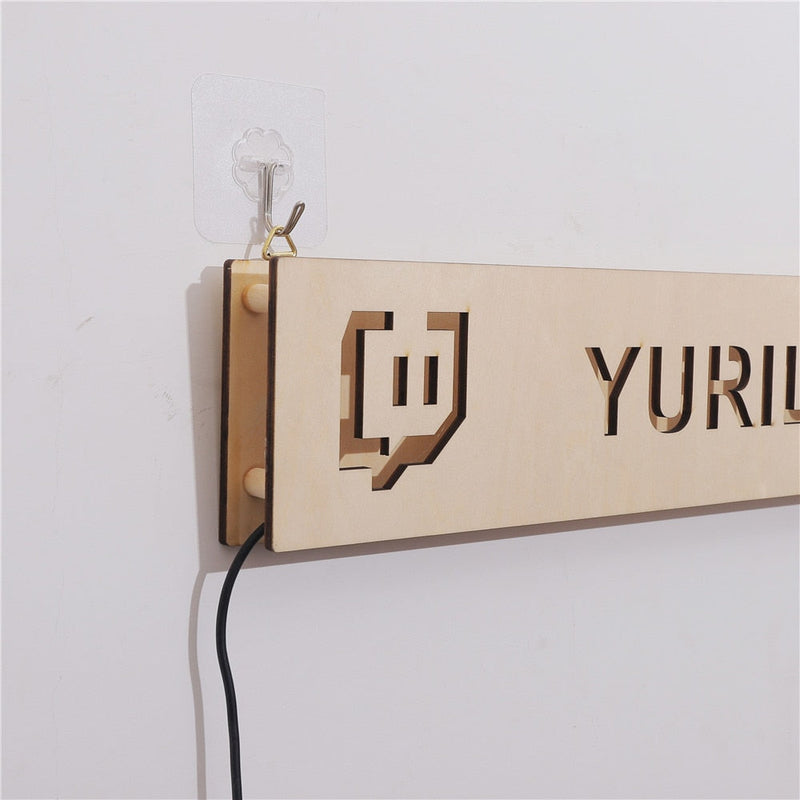 Personalized Gamer Tag LED Wall Lamp